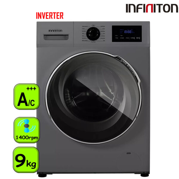 LAVADORA INFINITON 9 KG 1400 RPM A+++/C INOX