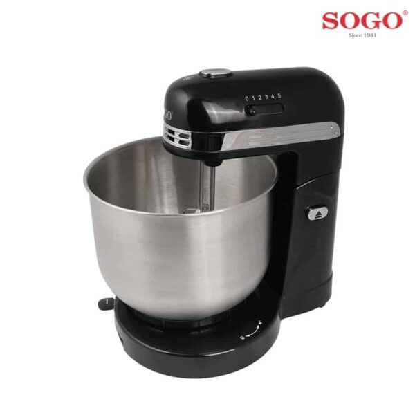 BATIDORA AMASADORA SOGO CON BOL 350W NEGRA