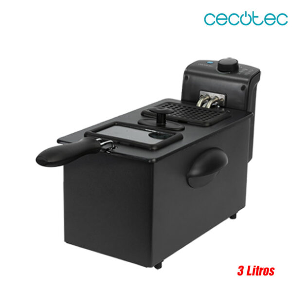 FREIDORA CECOTEC 3 L NEGRA CLEANFRY 3000 BLACK