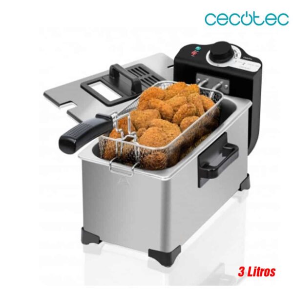FREIDORA ACEITE CECOTEC CLEAN FRY 3L FULL INOX