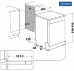 LAVAVAJILLAS INDESIT 60 CM A++ INOX - Imagen 3