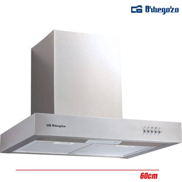 CAMPANA ORBEGOZO PLANA 60CM INOX 645M3