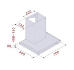 CAMPANA ORBEGOZO PLANA 60CM INOX 645M3 - Imagen 2