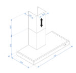 CAMPANA ORBEGOZO PLANA 90CM INOX 647M3 - Imagen 2