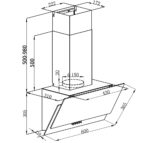 CAMPANA CRISTAL ORBEGOZO 60 CM BLANCA 378 M3 - Imagen 2