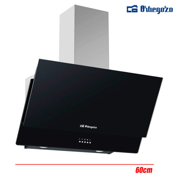 CAMPANA CRISTAL ORBEGOZO 60 CM NEGRA 378M3