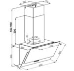 CAMPANA CRISTAL ORBEGOZO 60 CM NEGRA 378M3 - Imagen 2