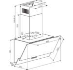 CAMPANA CRISTAL ORBEGOZO 70 CM NEGRA 378 M3 - Imagen 2