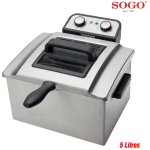FREIDORA ELECTRICA SOGO INOX 5 LITROS