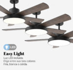 VENTILADOR TECHO UNIVERSAL.B LEVANTE 4048 NEGRO - Imagen 3