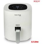 FREIDORA SOGO SIN ACEITE 5.5 L BLANCA