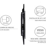 SOPORTE PARED TV TM 26" A 65" FIJO - Imagen 4
