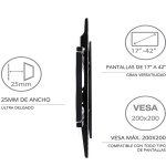 SOPORTE TV DE PARED TM 17" A 42" FIJO - Imagen 2