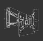 SOPORTE PARED TV TM 26" A 55" ABATIBLE - Imagen 5