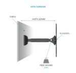 SOPORTE TV DE PARED 26" A 40" ABATIBLE - Imagen 3