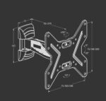 SOPORTE TV DE PARED 26" A 40" ABATIBLE - Imagen 6