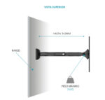 SOPORTE TV DE PARED 26" A 40" ABATIBLE - Imagen 3