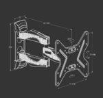 SOPORTE TV DE PARED 26" A 40" ABATIBLE - Imagen 6