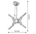 SOPORTE TV LED/LCD TECHO 26" A 55" - Imagen 2