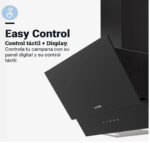 CAMPANA CRISTAL UNIVERSAL B 60 CM NEGRA - Imagen 3