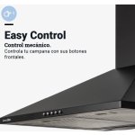 CAMPANA PIRAMIDAL UNIVERSAL B NEGRA 60 CM - Imagen 5