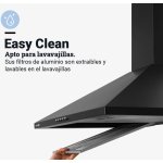 CAMPANA PIRAMIDAL UNIVERSAL B NEGRA 60 CM - Imagen 2