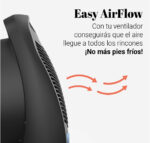 TERMOVENTILADOR UIVERSAL B 2000W NEGRO - Imagen 2