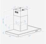 CAMPANA UNIVERSAL B PLANA 60 CM KENIA 2060 - Imagen 2