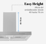 CAMPANA UNIVERSAL B PLANA 60 CM KENIA 2060 - Imagen 3