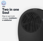 TERMOVENTILADOR HORIZ UNIVERSAL B NEGRO - Imagen 4