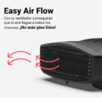 TERMOVENTILADOR HORIZ UNIVERSAL B NEGRO - Imagen 2