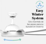 VENTILADOR TECHO UNIVERSAL B PAMPERO 3052 136CM 80W - Imagen 3