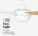 VENTILADOR TECHO UNIVERSAL.B SIROCO 132CM 70W BLANCO - Imagen 2