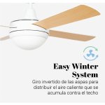 VENTILADOR TECHO UNIVERSAL.B SIROCO 132CM 70W BLANCO - Imagen 3