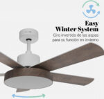 VENTILADOR TECHO UNIVERSAL.B LEVANTE 4048W BLANCO - Imagen 4