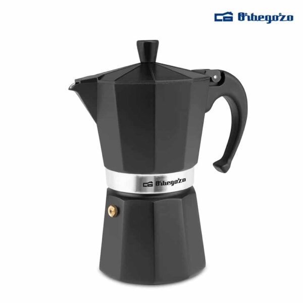 CAFETERA ITALIANA ORBEGOZO 9 TAZAS NEGRA