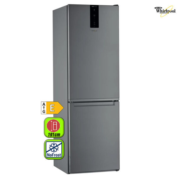 FRIGORIFICO WHIRLPOOL 191X60 NF A++/E INOX