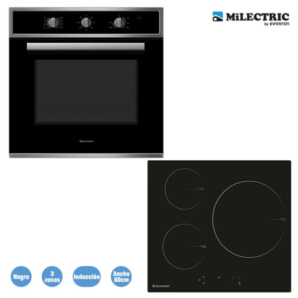 HORNO MULT HN870+VITRO INDUCCION ECI-N3 MILECTRIC