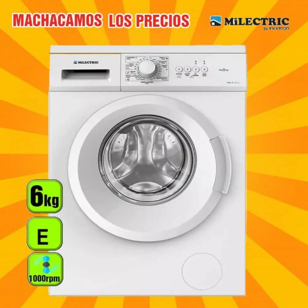 LAVADORA MILECTRIC 6 KG 1000 RPM A+/E