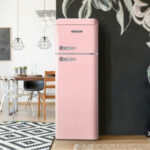 FRIGORIFICO SCHNEIDER 2.P 150X55 ROSA RETRO - Imagen 3