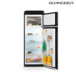 FRIGORIFICO SCHNEIDER 2.P 150X55 NEGRO RETRO - Imagen 2