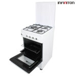 COCINA GAS INFINITON 3F + HORNO BLANCA 50CM - Imagen 3