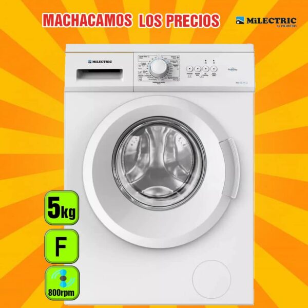 LAVADORA MILECTRIC 5 KG 800 RPM A+/F