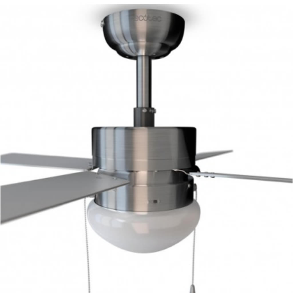 Ventilador Techo Cecotec EnergySilence Aero 450 - 50W, Aspas 106cm, LED, 3  Velocidades, Acero