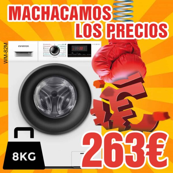 LAVADORA INFINITON 8 KG 1200 RPM A+++/E