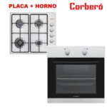 CONJUNTO CORBERO PLACA GAS 4 F + HORNO ESTATICO