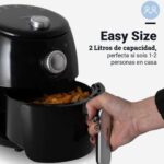 FREIDORA SIN ACEITE UNIVERSAL B 2 L NEGRA - Imagen 3