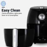 FREIDORA SIN ACEITE UNIVERSAL B 2 L NEGRA - Imagen 6