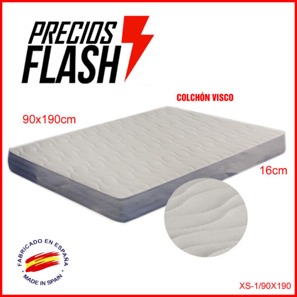 COLCHÓN visco enrollado 90X190CM