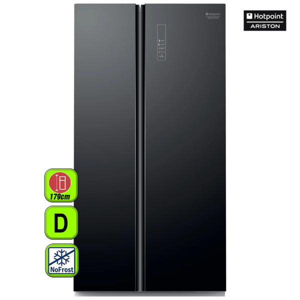 FRIGORIFICO AMERICANO ARISTON CRISTAL NEGRO